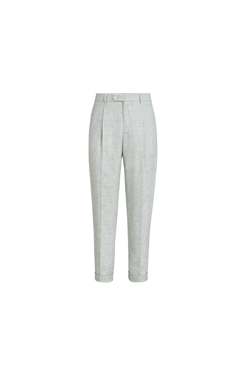 Prince of Wales trousers, Alternate, color, Pearl Grey