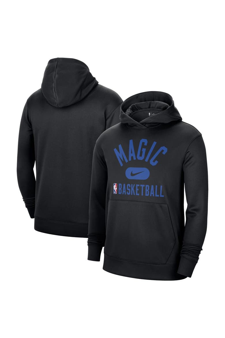 Men's Nike Black Orlando Magic 2021-2022 Spotlight On Court Performance Practice Pullover Hoodie, Alternate, color, Black