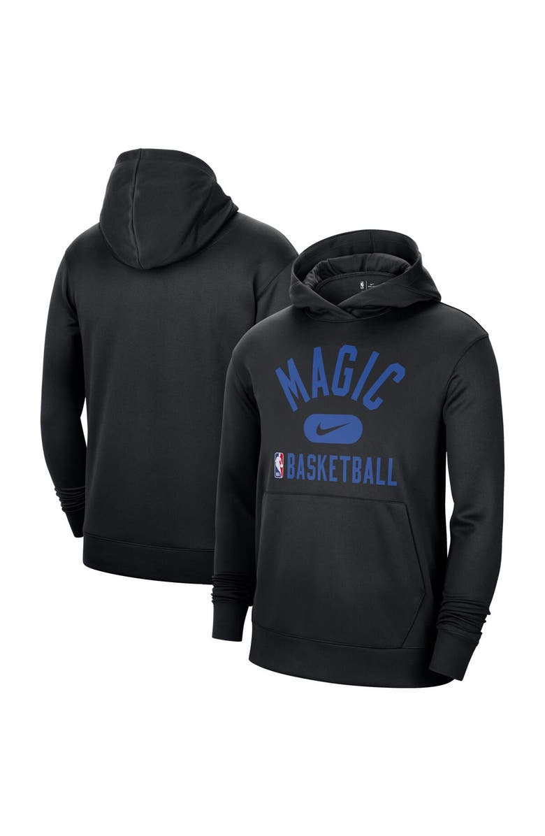 Nike Men's Nike Black Orlando Magic 2021-2022 Spotlight On Court Performance Practice Pullover Hoodie, Alternate, color, 