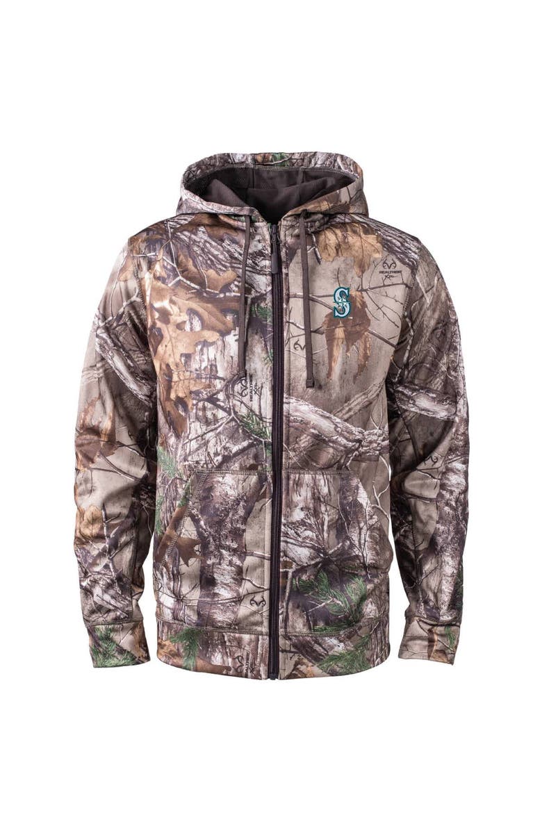 DUNBROOKE Men's Dunbrooke  Camo Seattle Mariners Trophy Realtree Full-Zip Hoodie, Main, color, Camo