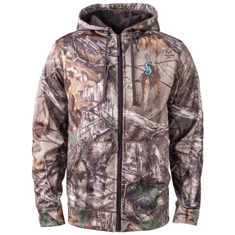 Men's Dunbrooke  Camo Seattle Mariners Trophy Realtree Full-Zip Hoodie