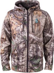 DUNBROOKE Men's Dunbrooke  Camo Seattle Mariners Trophy Realtree Full-Zip Hoodie