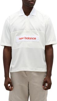 New Balance Made in USA Relaxed Mesh Zip Polo