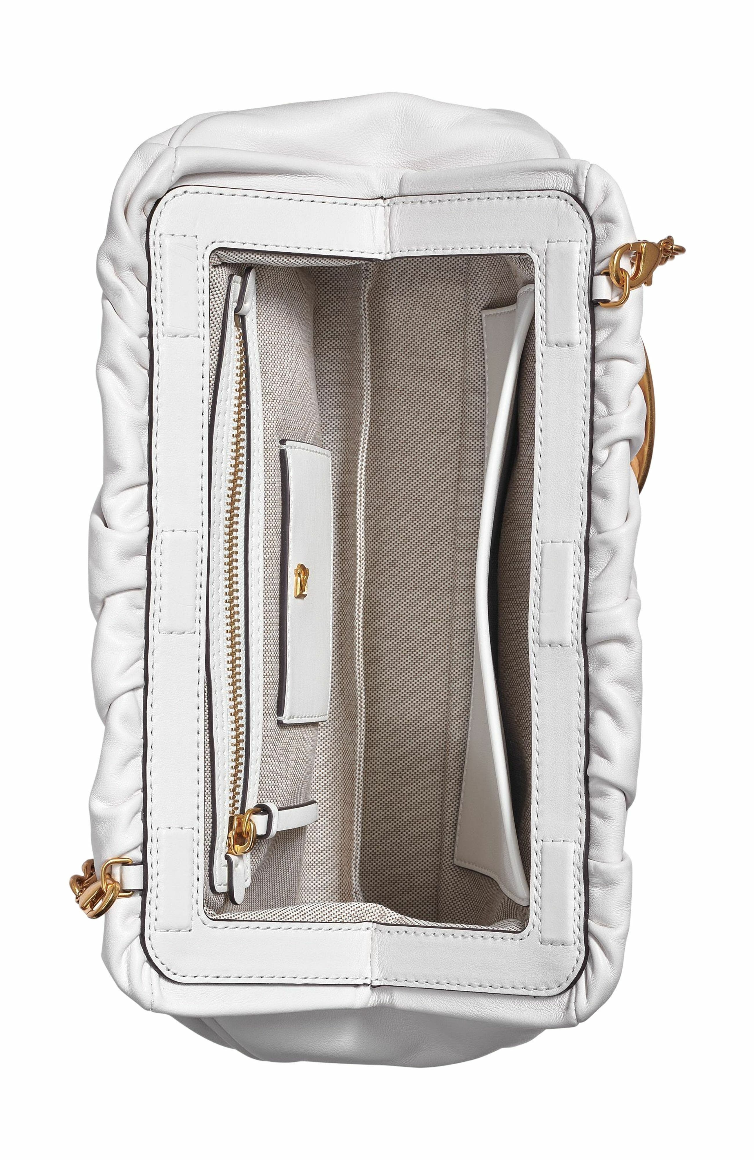 Donna Karan New York Bella Clutch, Alternate, color, Brilliant White