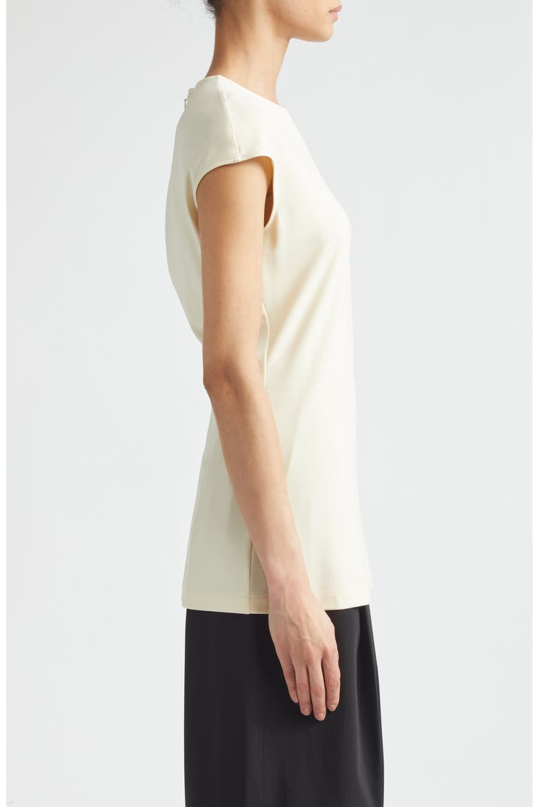 Everyday Fluid Jersey Top, Alternate, color, ECRU