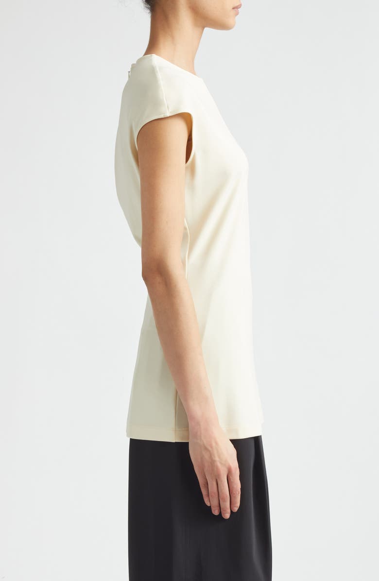 TOTEME Everyday Fluid Jersey Top, Alternate, color, Ecru