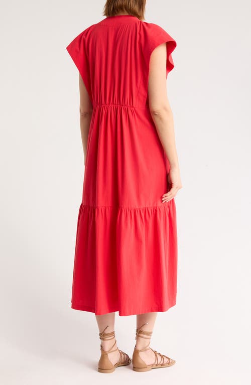 Area Stars Bea Button Front Dress In Red