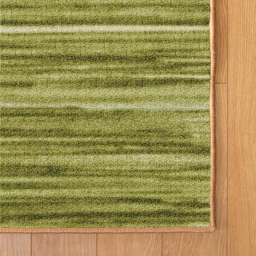 Kaplan Early Learning Company Sense Of Place Nature's Stripes Carpet In Green