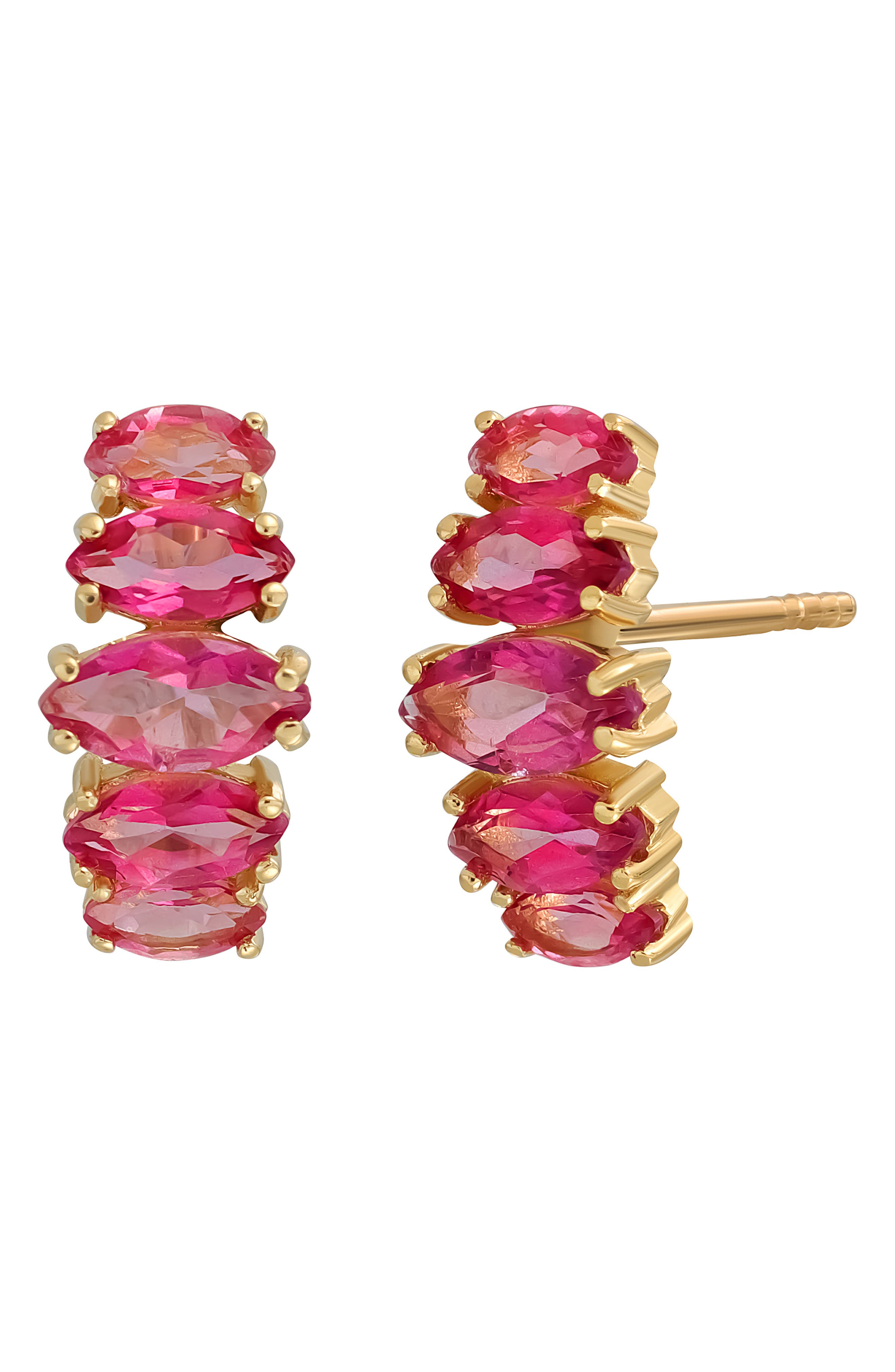 Bony Levy Pink Topaz Stud Earrings (Nordstrom Exclusive) (Women ...