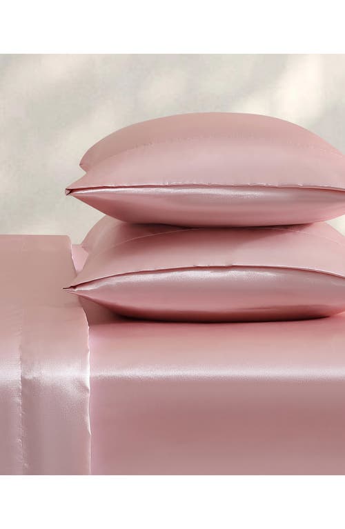 Jessica Simpson Silky Satin Sheet Set In Pink