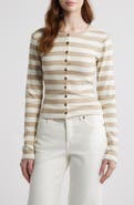 rag & bone Stripe Rib Cardigan