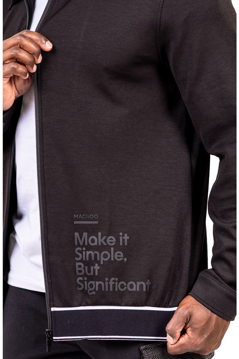 Marthyr Zip Sweater, Alternate, color, BLACK