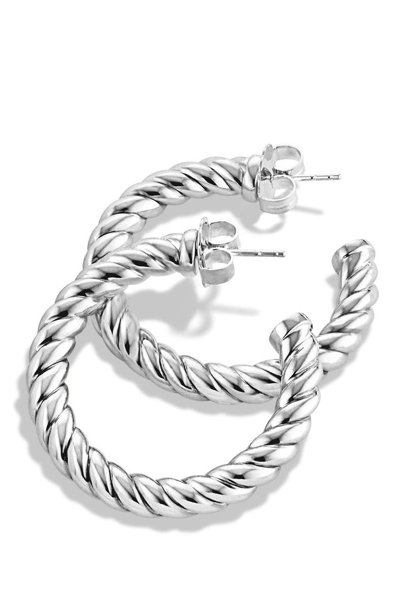 David Yurman Cable Classics Hoop Earrings, Alternate, color,