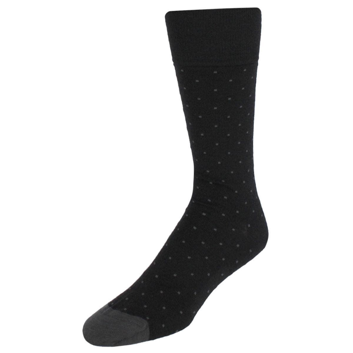 Black with Charcoal Dots