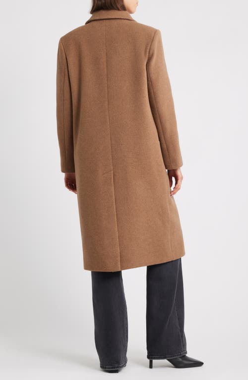 Hiso Virgin Wool & Cashmere Blend Coat In Brown