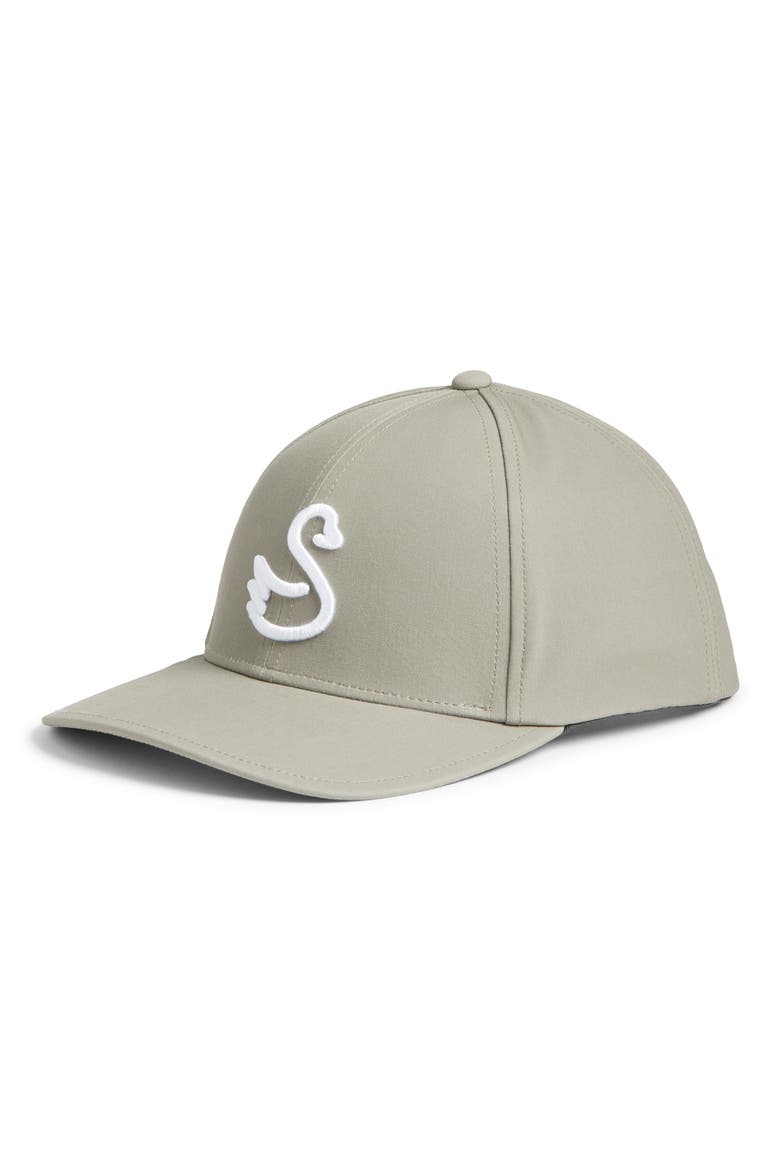 Swan Delta Snapback Cap, Main, color, OLIVE