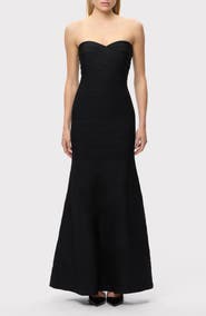 Herve Leger Sara Bandage Mermaid Gown