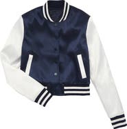 Theme Valley Satin Varsity Jacket