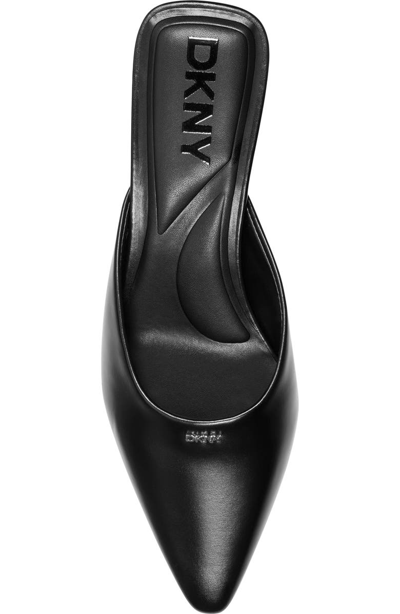 DKNY Nabil Pointed Toe Kitten Heel Mule, Alternate, color, Black
