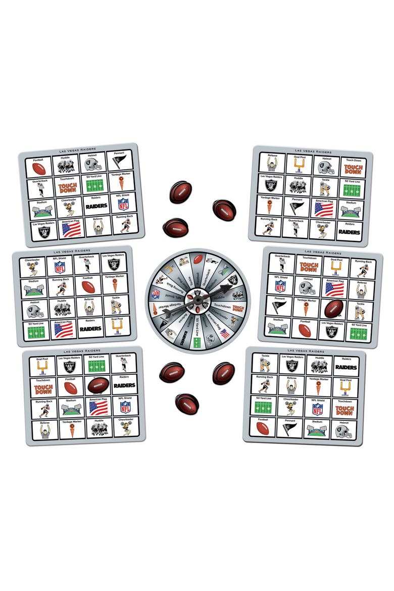 Las Vegas Raiders NFL Bingo Game, Alternate, color, Multicolor