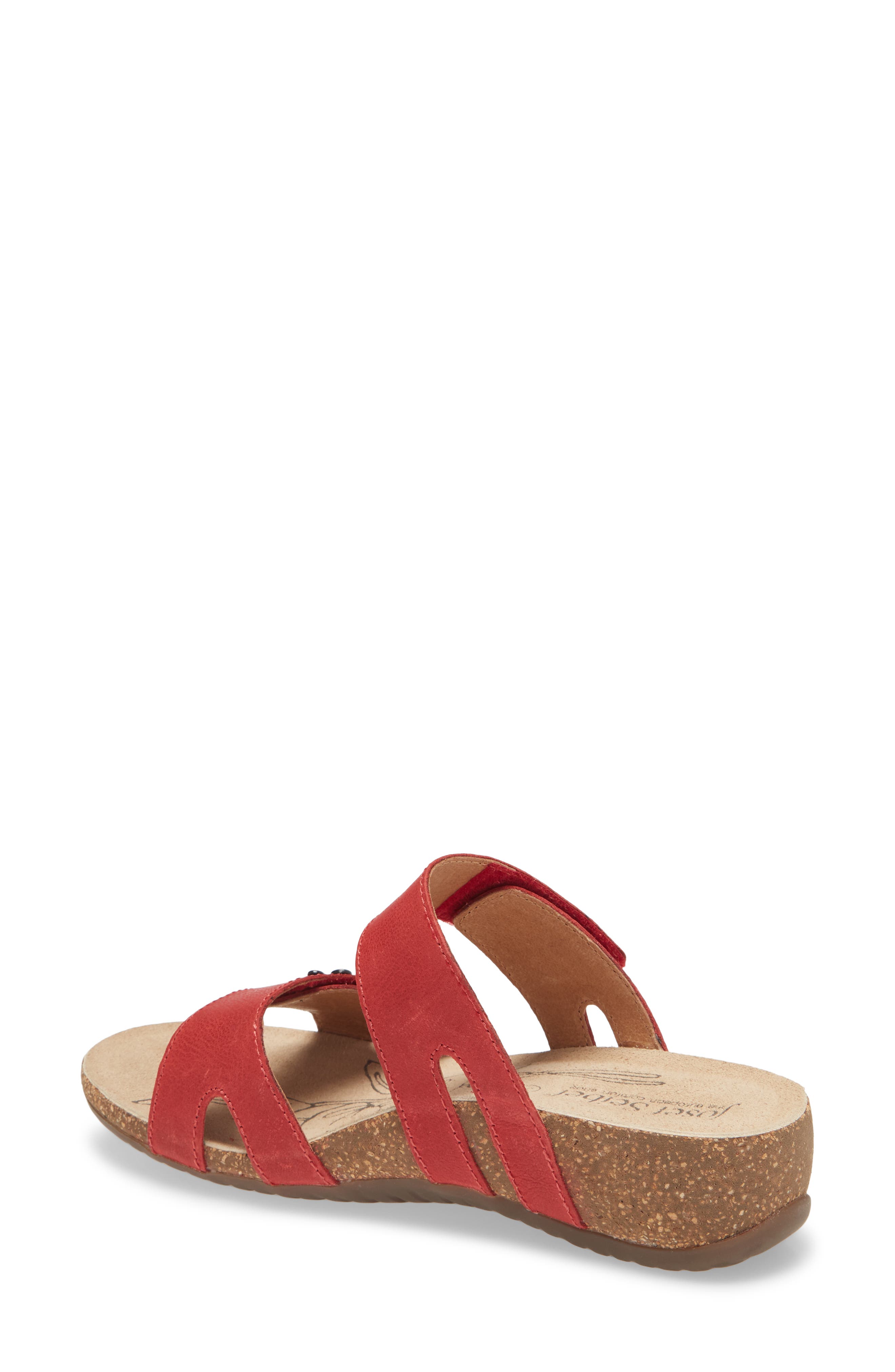 Natalya 12 Sandal, Alternate, color, RED LEATHER