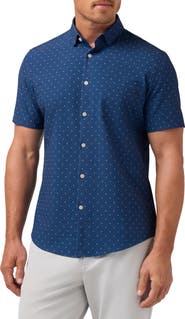 Mizzen+Main Leeward Trim Fit Short Sleeve Performance Button-Up Shirt