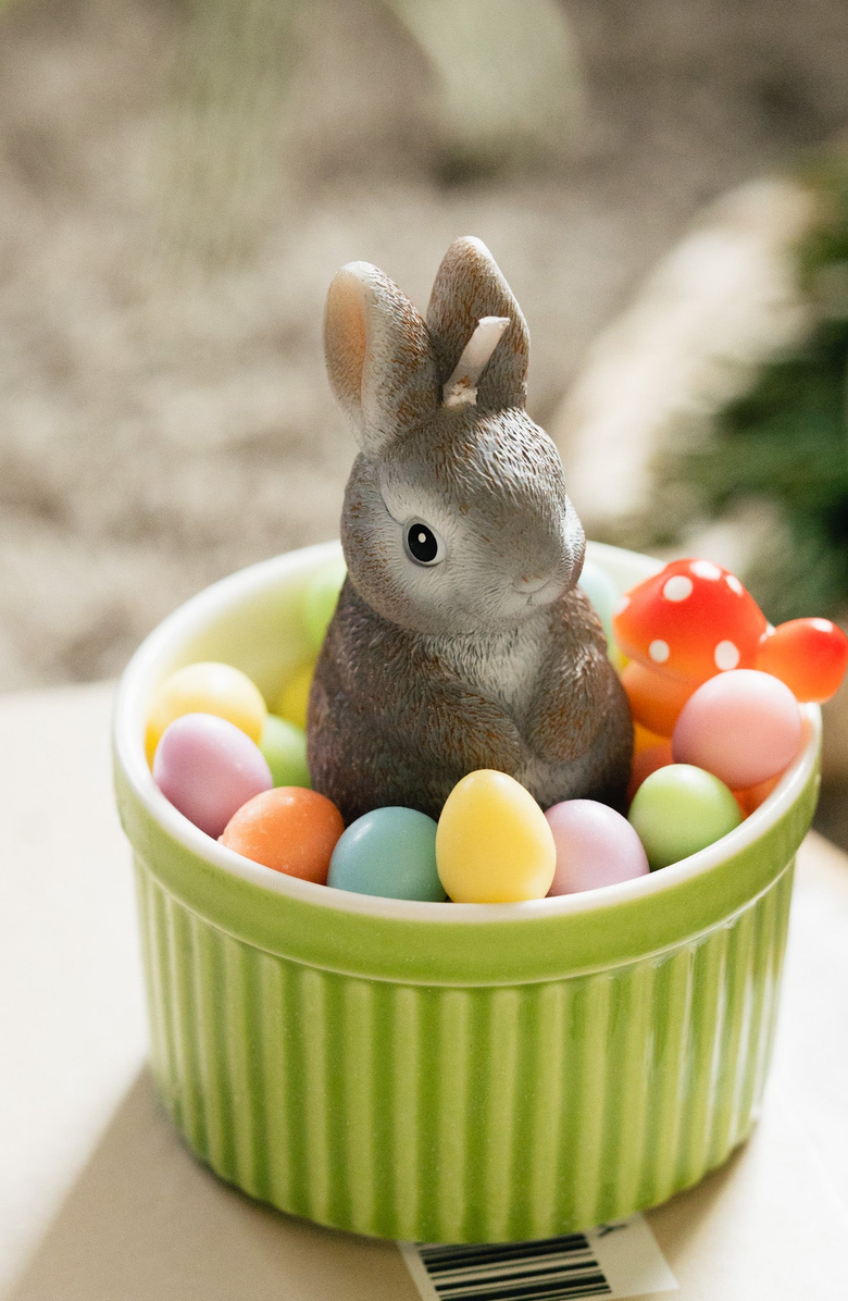 Southlake gifts Easter Bunny Candle, Alternate, color, Gray Rabbit / Pastels