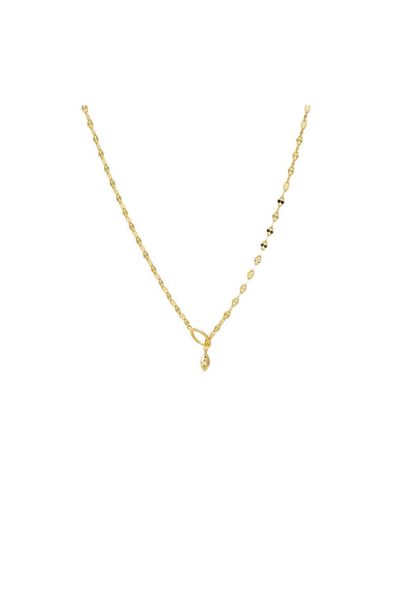 BY ADINA EDEN Mariner Chain Drop Lariat Necklace, Main, color, Gold