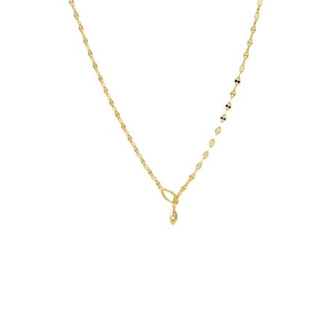 Mariner Chain Drop Lariat Necklace