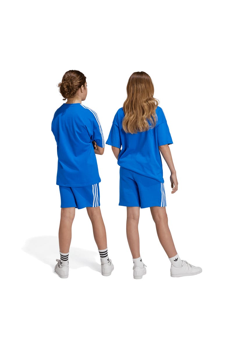 adidas Kids' 3-Stripes Cotton French Terry Shorts, Alternate, color, 