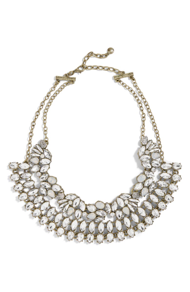 BaubleBar Evangeline Crystal Statement Necklace, Main, color,