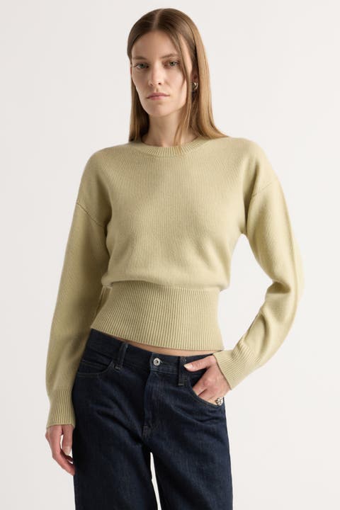 Marielle Wool-Cashmere Blouson Sweater