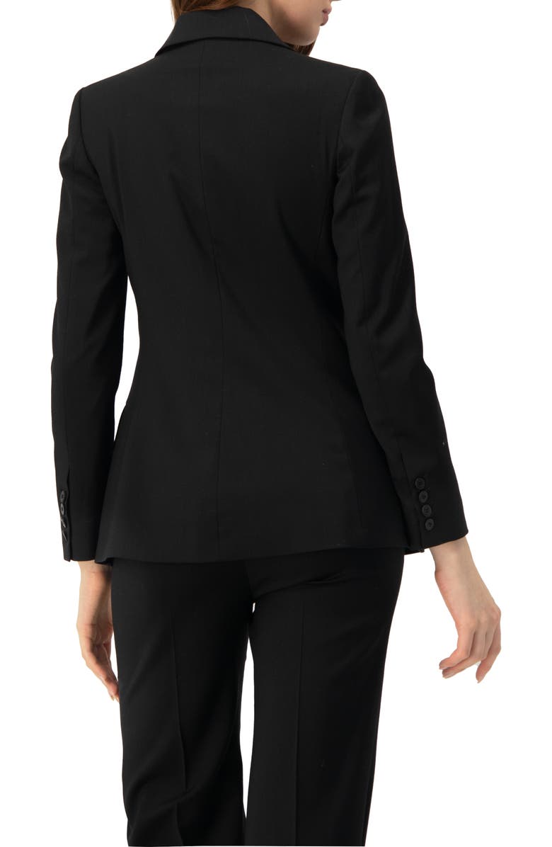IVONNE Classic Single Button Blazer, Alternate, color, Black