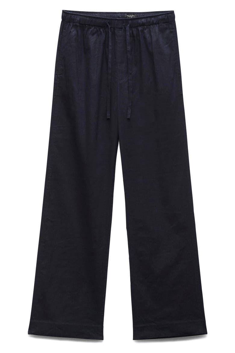 Logan Drawstring Linen Blend Pants, Alternate, color, SALUTE