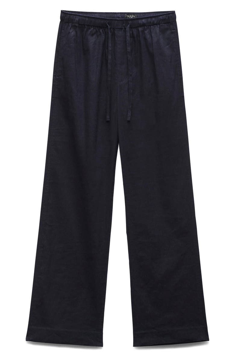 rag & bone Logan Drawstring Linen Blend Pants, Alternate, color, Salute