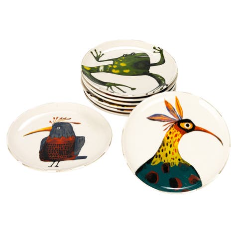 Plate Set with Animal Designs