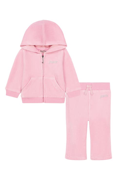 Kids' Velour Hoodie & Joggers 2-Piece Set