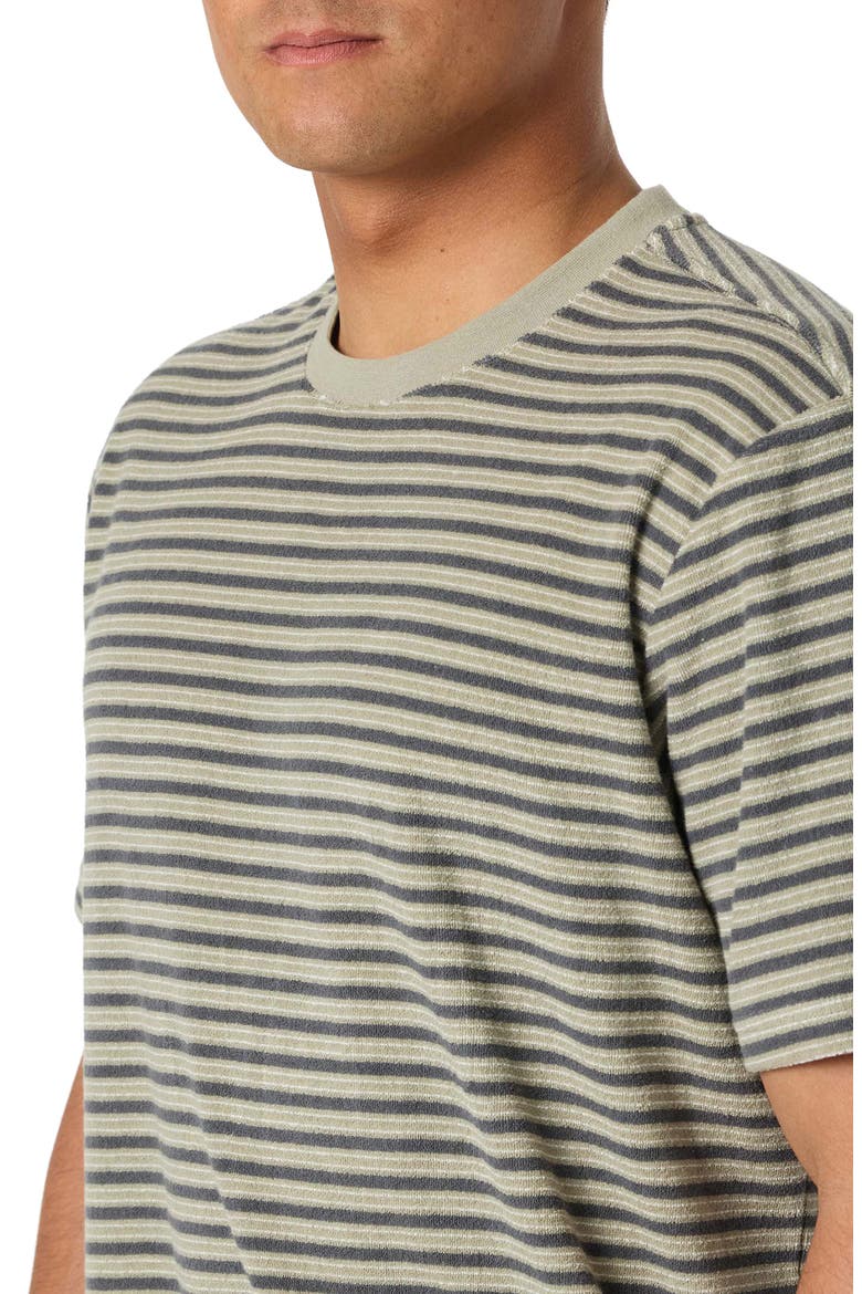 Frontiers Stripe Terry Cloth T-Shirt, Alternate, color, SEAGRASS