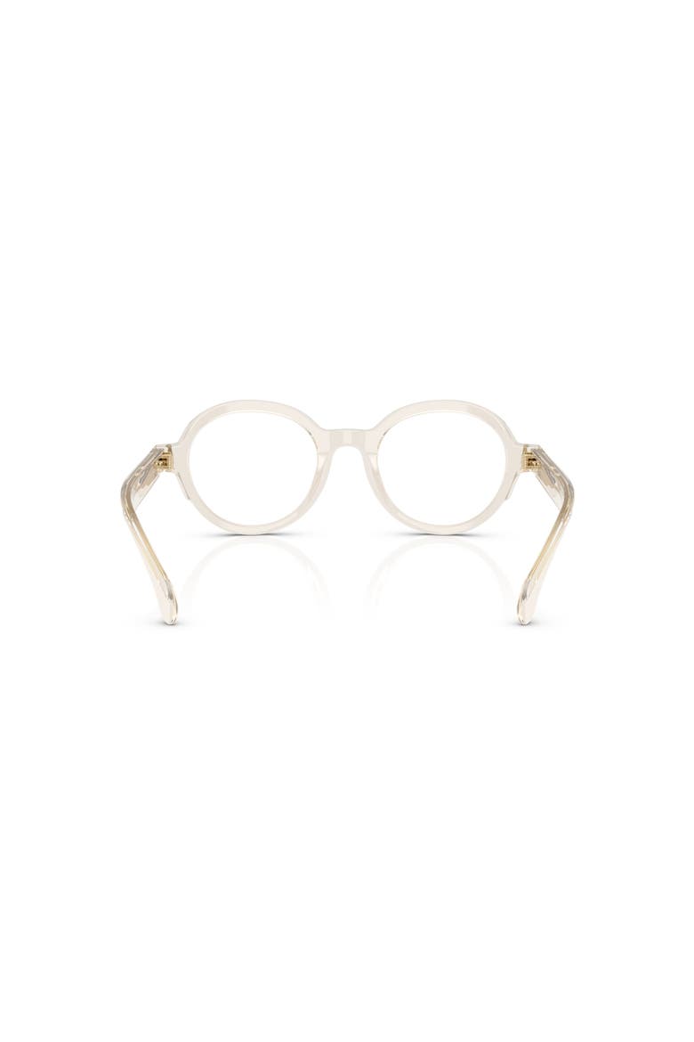 47mm Round optical glasses, Alternate, color, White