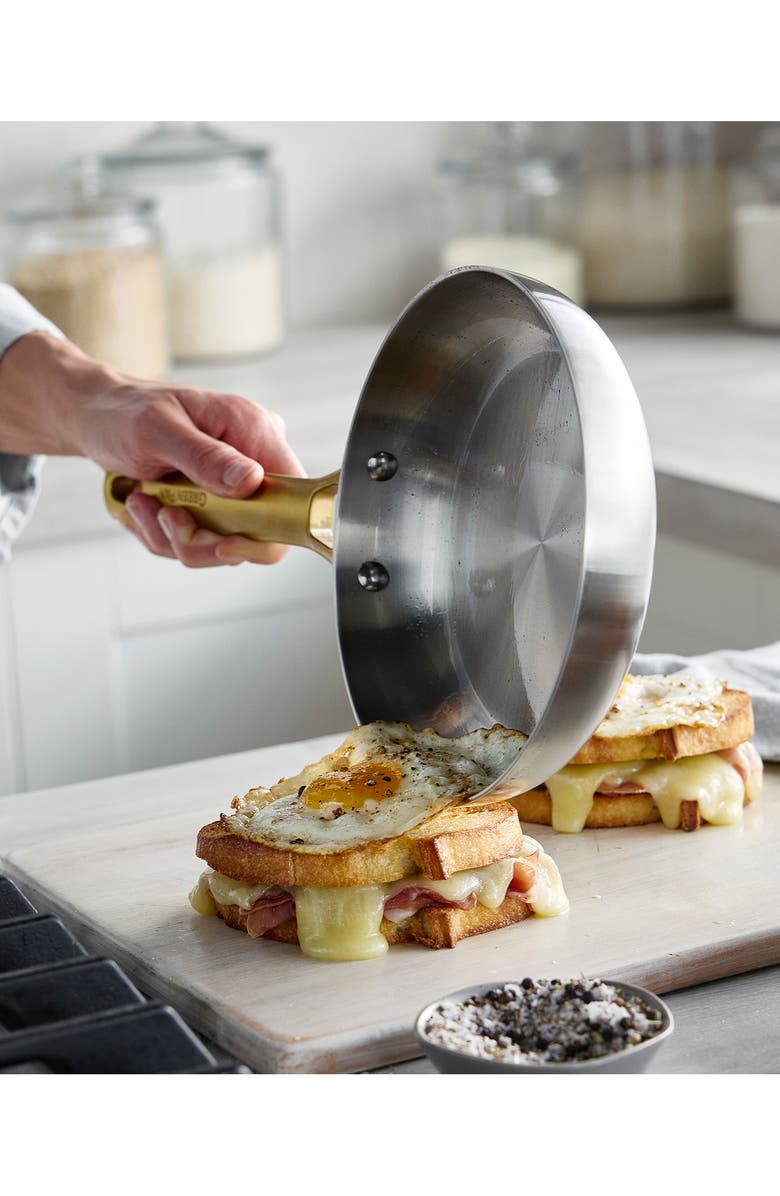 GreenPan Reserve Stainless Steel 8-Inch Frying Pan, Alternate, color, Stainless Steel