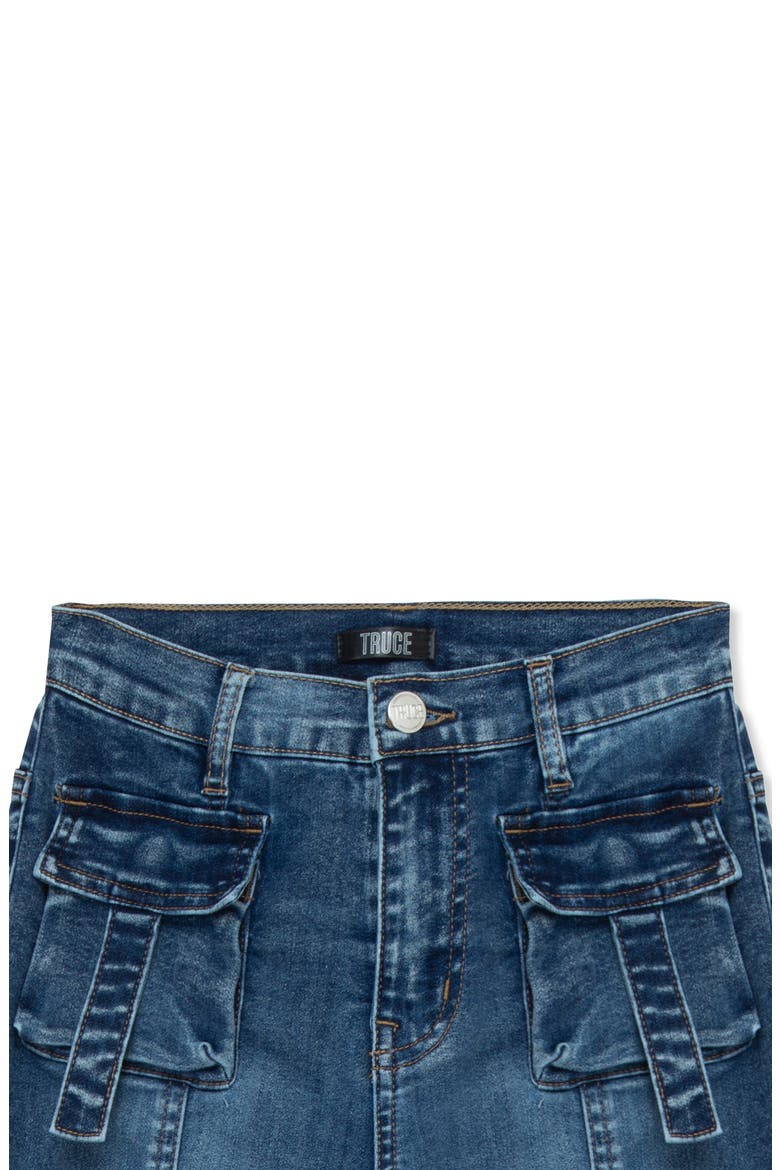 Kids' Seamed Flare Jeans, Alternate, color, DENIM