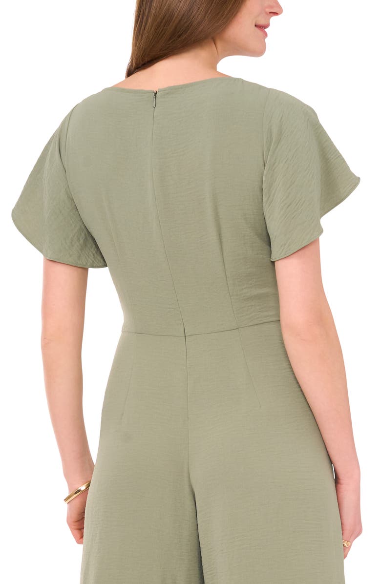 Vince Camuto Tie Waist Crop Wide Leg Jumpsuit, Alternate, color, 