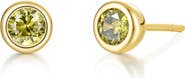 Lafonn Bezel Simulated Birthstone Stud Earrings