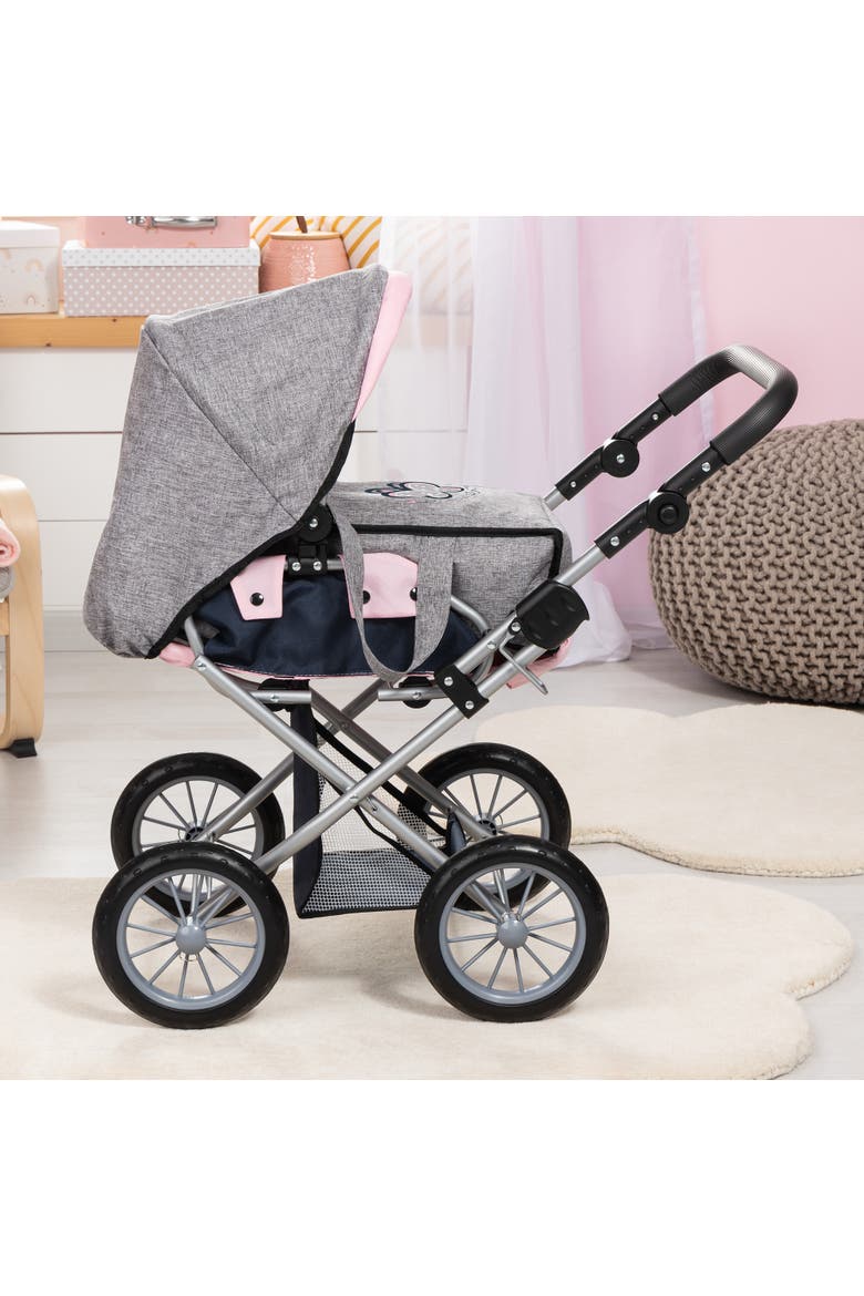 Pram City Star Grey, Pink, Butterfly Handbag, Alternate, color, Multicolored