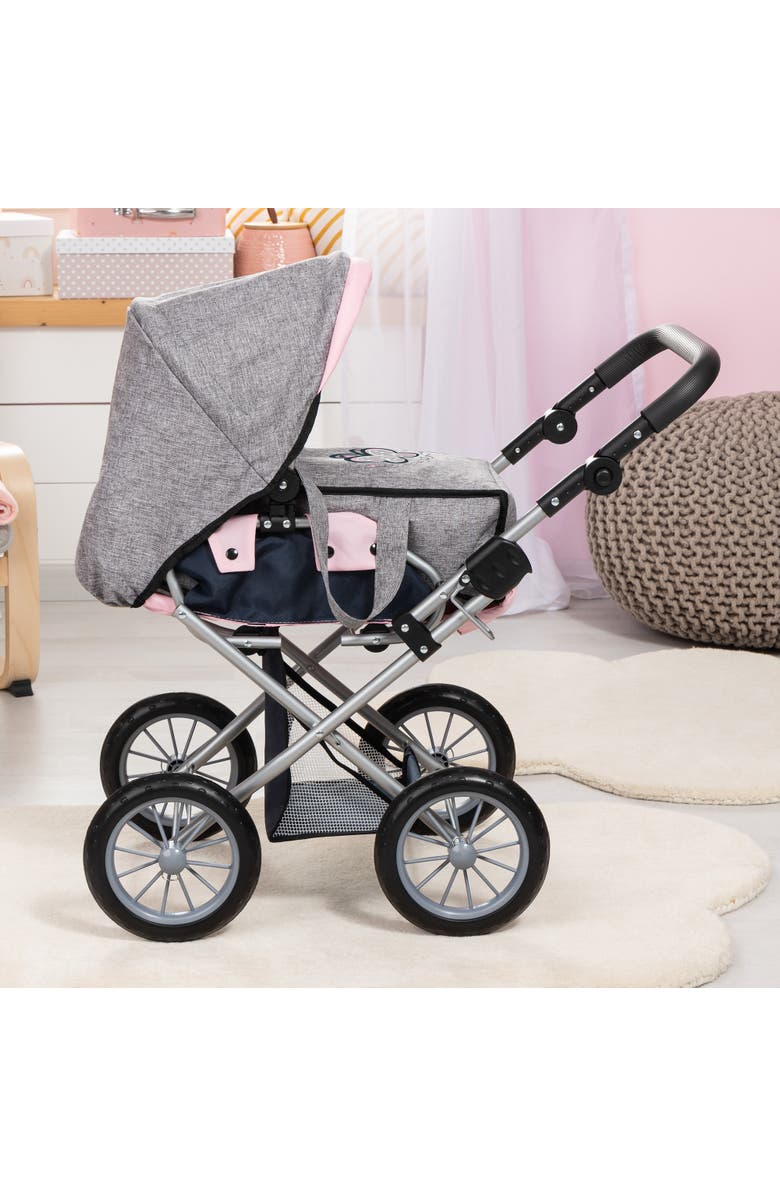 Bayer Design Pram City Star Grey, Pink, Butterfly Handbag, Alternate, color, Multicolored