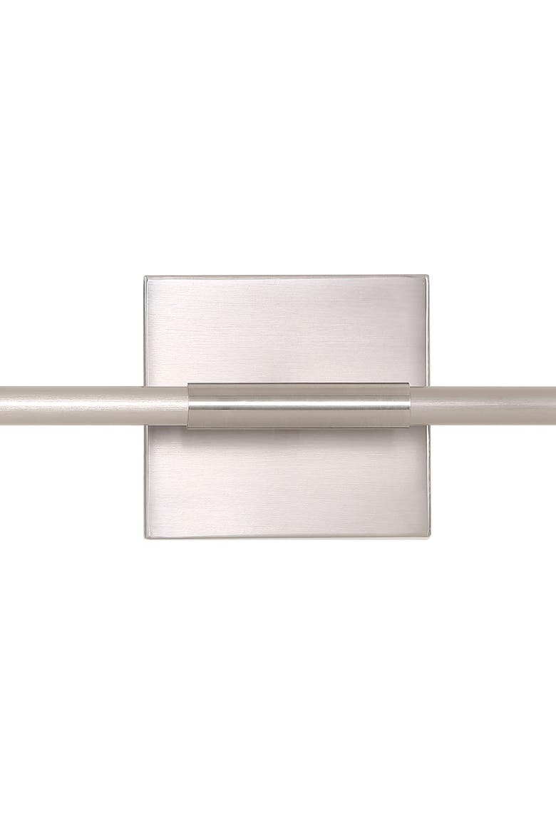 Makena Modern Minimalist Dimmable Integrated LED Metal Wall Sconce, Alternate, color, Nickel