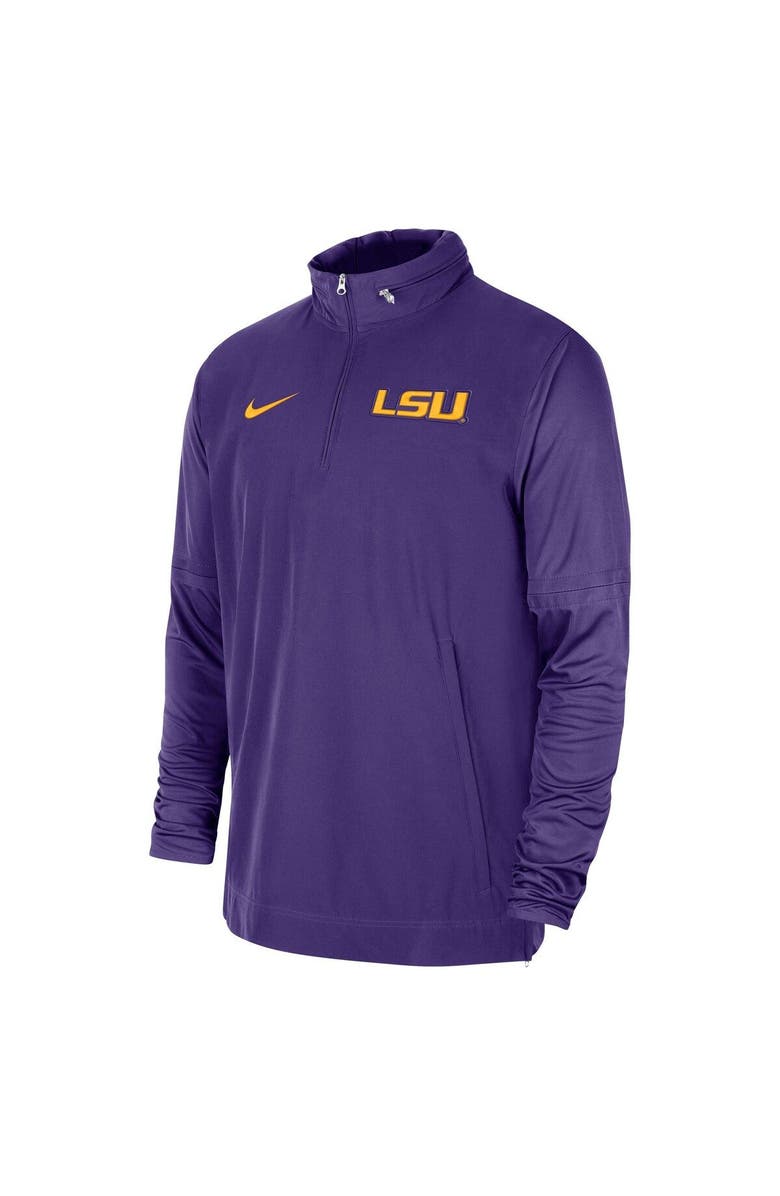 Nike Men's Nike Purple LSU Tigers 2023 Coach Half-Zip Hooded Jacket, Alternate, color, Purple