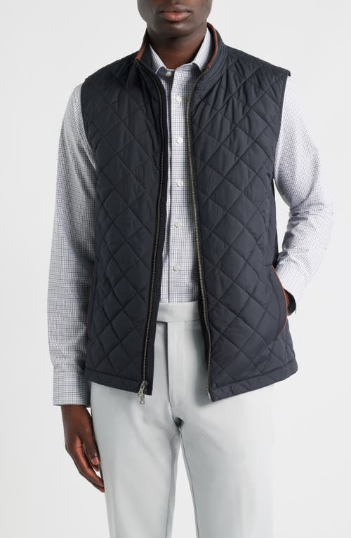 Mizzen+Main Brentwood Quilted Vest in Black  product