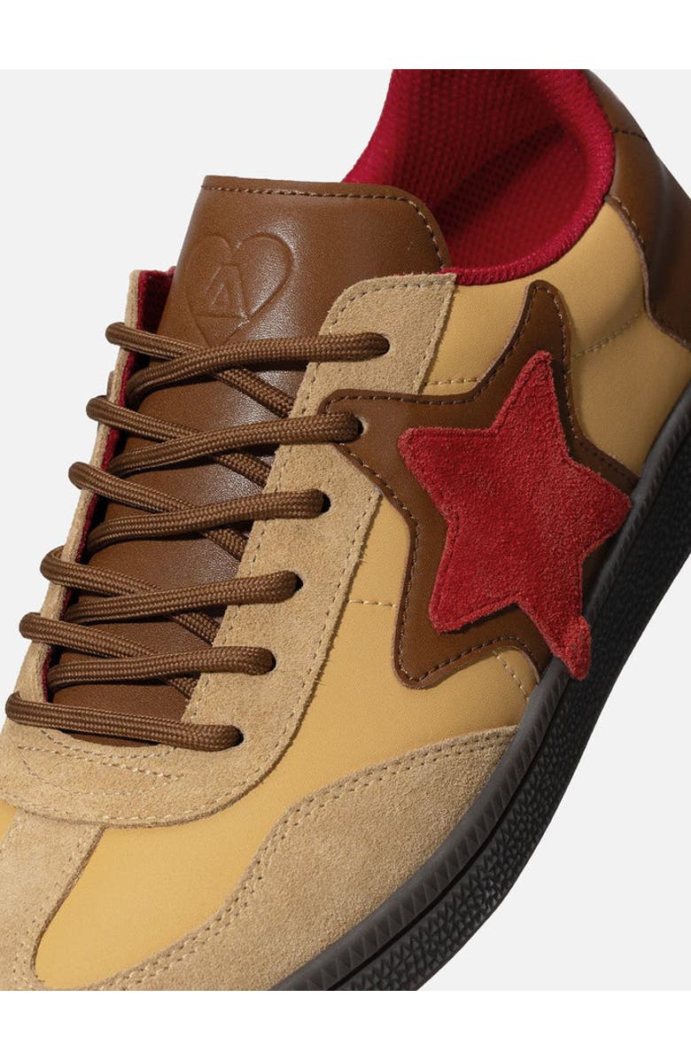 AELFRIC EDEN Triple Star Embroidery Star Gum Sole Skate Shoes, Alternate, color, Yellow