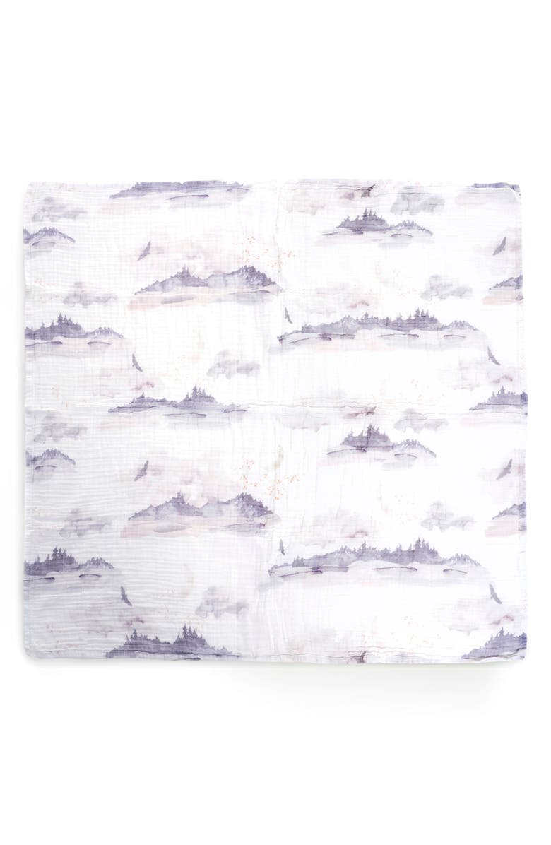 Oilo Swaddle Blanket, Main, color, Misty Mountain